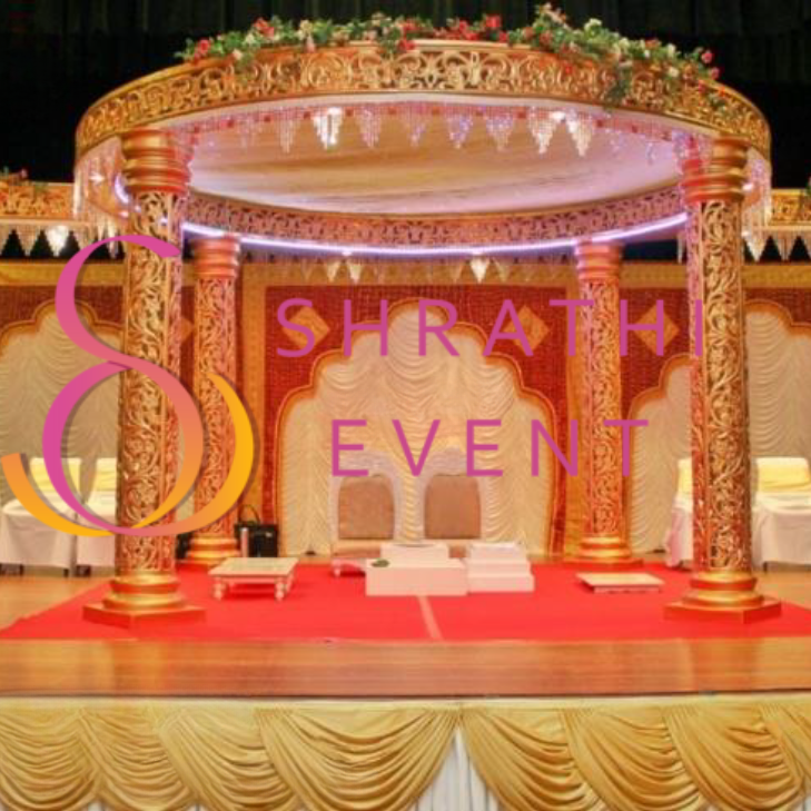 Indian wedding gold mandap